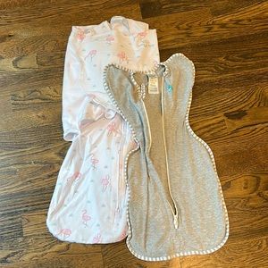 Halo Swaddle and Love to Dream Swaddle 0-6 mos